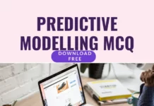 DOWNLOAD PDF ON LATEST MCQ ON PREDICTIVE MODELLING 200 MCQ on Predictive modelling