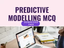 200 MCQ on Predictive modelling