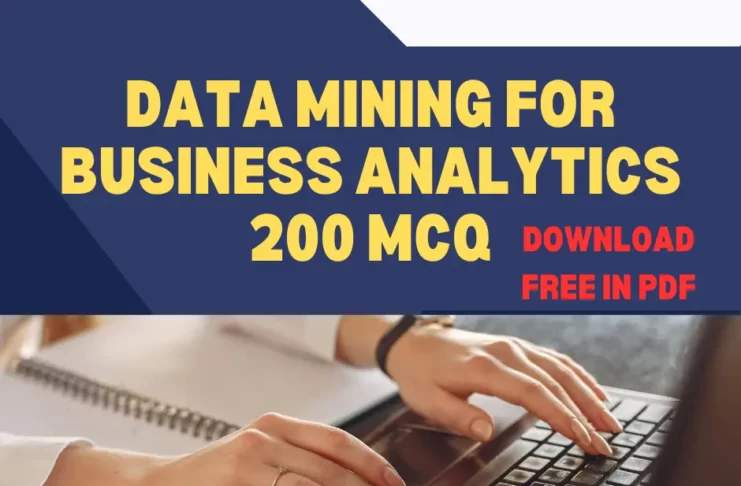 Download MCQ in PDF for Data Mining for Business Analytics