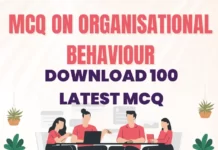 Download MCQ in PDF on Organizational Behavior for MBA MCQ on Organizational Behavior
