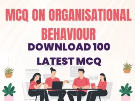 MCQ on Organizational Behavior
