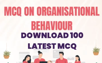 Download MCQ in PDF on Organizational Behavior for MBA MCQ on Organizational Behavior